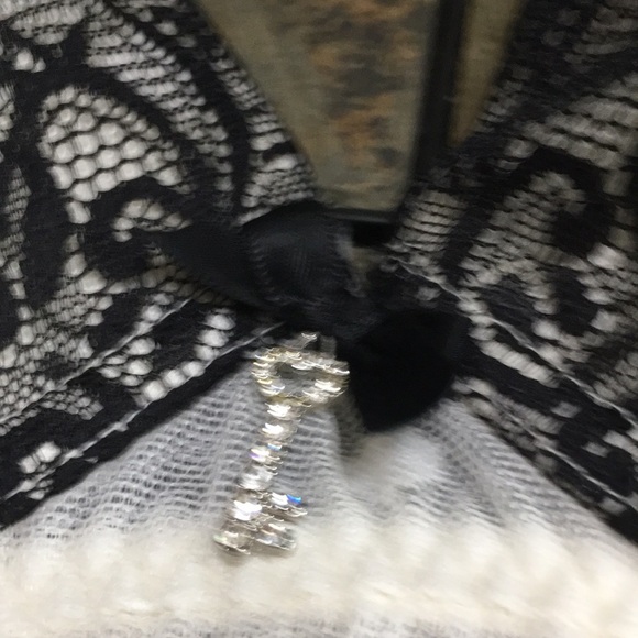 Seductive Wear by Cinema Etoile Sheer polkadot lace nighty. Size Large - Picture 4 of 10